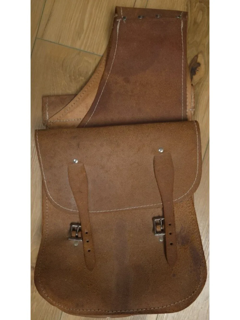 VTG Suede Leather Western Cowboy Biker Horse Motorcycle Throwover Saddle Bags